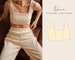 Nora Square Neck Lounge Crop Top Digital Pattern // UK 6-16, US 2-12 // PDF Sewing Patterns