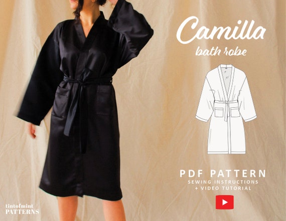 Modello digitale Camilla Dressing Gown Robe UK 4 24 US 0 20