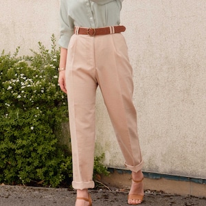 Inès High Waisted Trousers Digital Pattern // UK 4-24, US 0-20 // PDF Sewing Patterns image 2