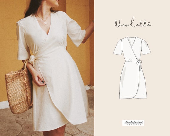 skater wrap dress