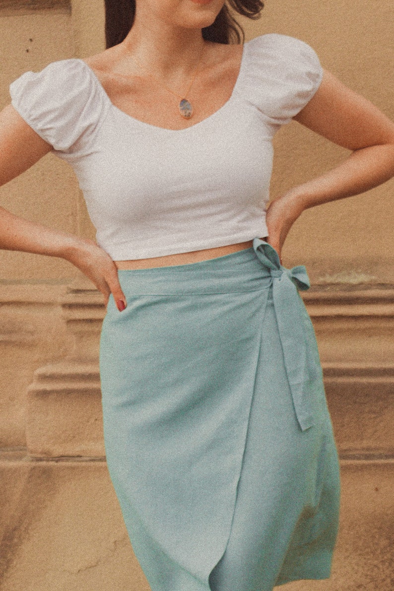 Solène Wrap Midi Skirt Digital Pattern // UK 4-24, US 0-20 // PDF Sewing Patterns image 3