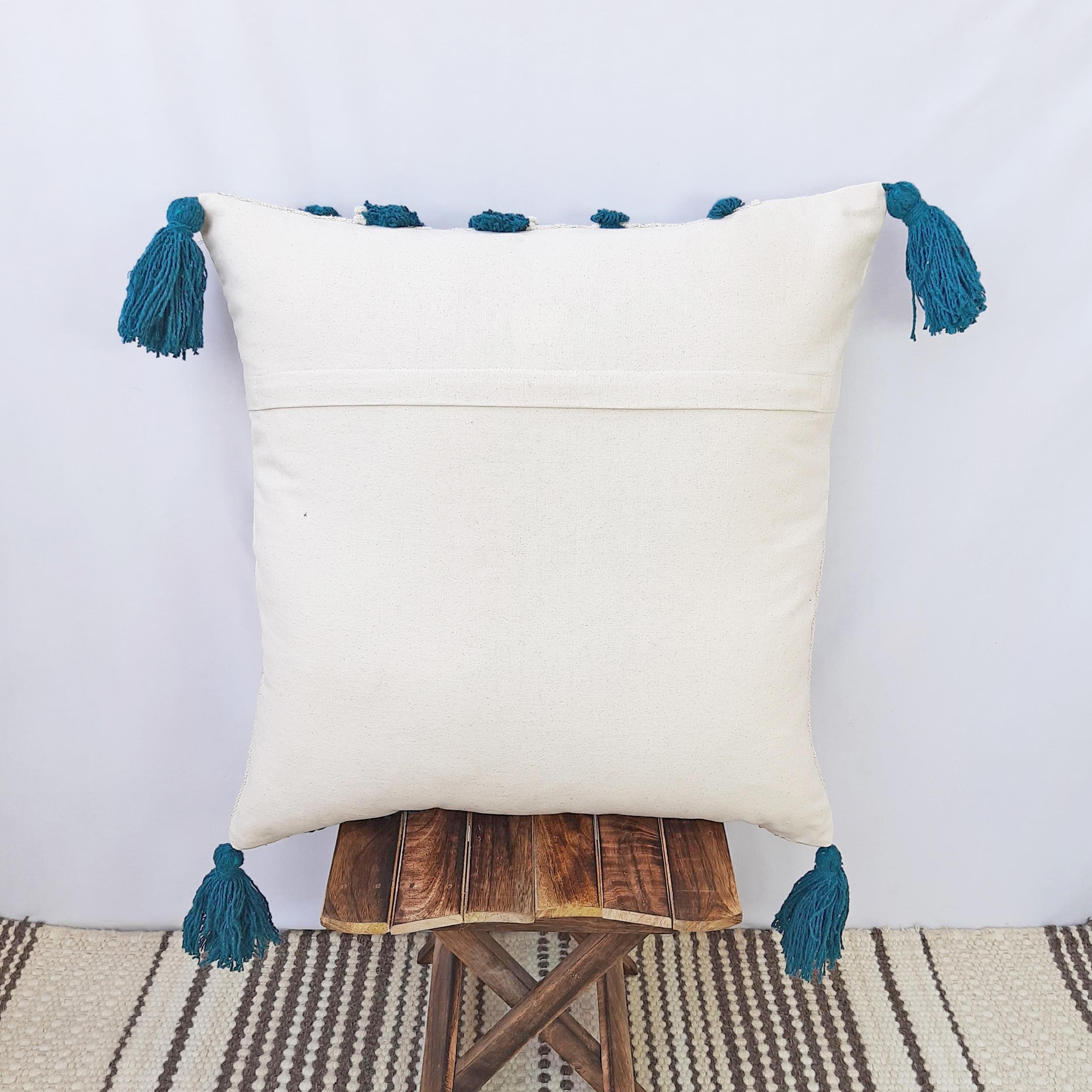 Cushion Cover 50x50 100 Cotton Tufted Textured Pillow Case Etsy