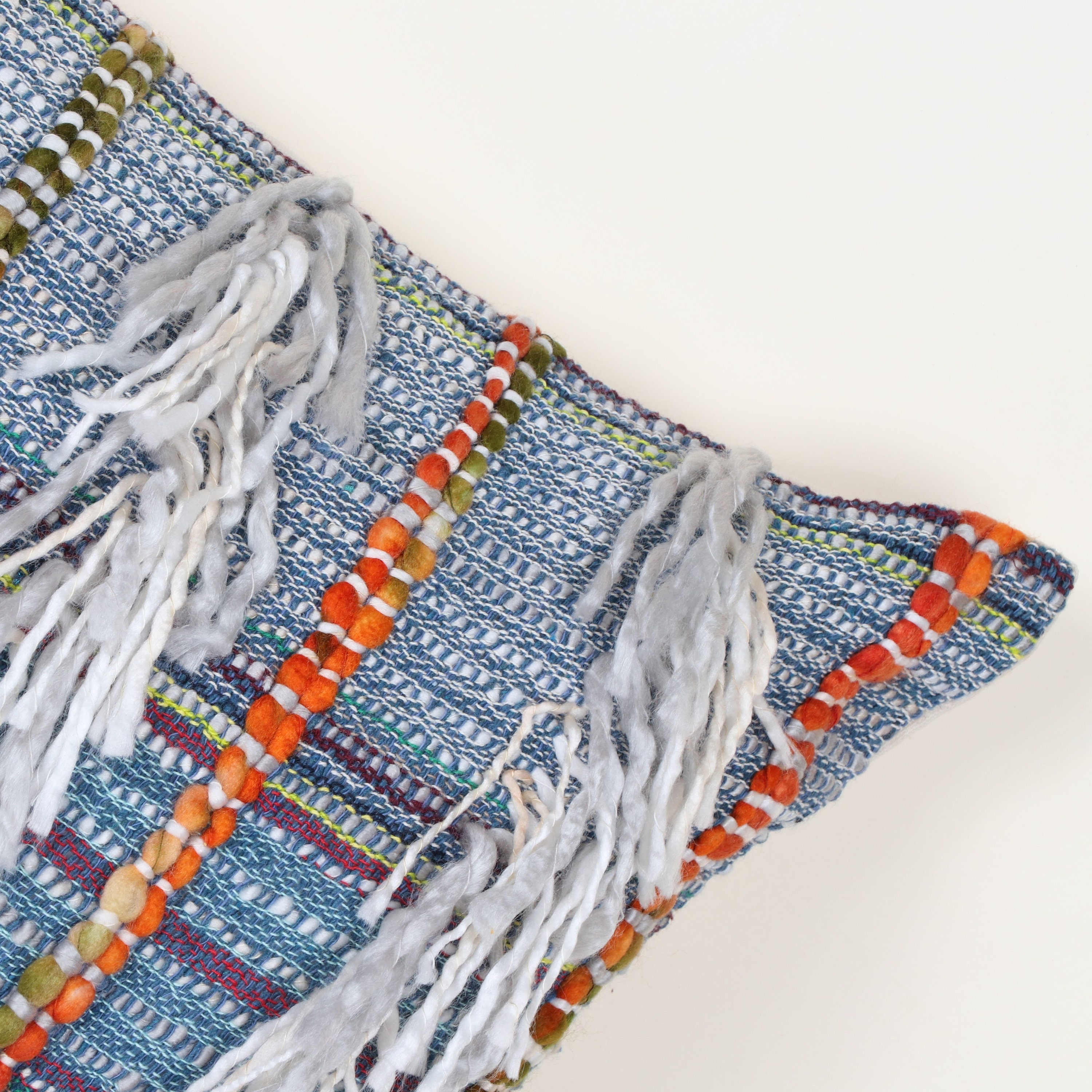 MultiColor Tufted Textured Cotton Acrylic Fabric Fringe Etsy