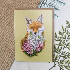 Foxgloves - 5 x 7&quot; Greetings Card