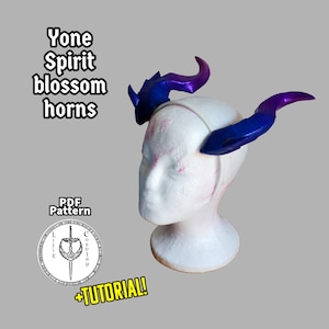 EVA Foam Pattern Spirit Blossom Horn - DIY Cosplay PDF Template with Video Tutorial