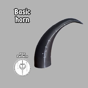 DIY EVA Foam Horn Pattern Download - Create Custom 22cm Horns, Cosplay Crafting