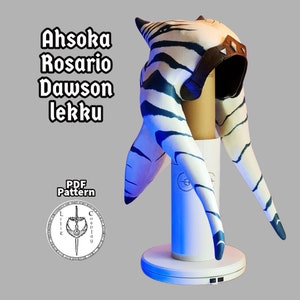 Lekku Pattern PDF - EVA Foam Cosplay Montrals & Tiara, Printable Template