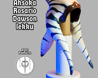 Lekku Pattern PDF - EVA Foam Cosplay Montrals & Tiara, Printable Template