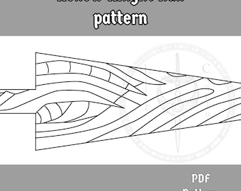 Knight Nail Pattern: DIY Cosplay Hollow Insect template - Printable PDF File for EVA Foam Crafting