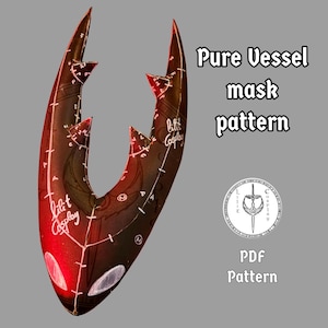 EVA Foam Pattern Insect Vessel Knight Helmet: DIY Cosplay Hollow Mask Template - Printable PDF for Crafting