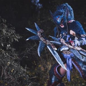 Patrón de espuma EVA para armadura femenina de Narga: tutorial en PDF y video para cosplay para fans de Hunter imagen 8