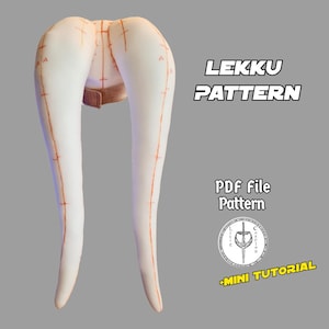 Modello Lekku in PDF per cosplay di Twi'lek - Modello stampabile con guida video fai da te