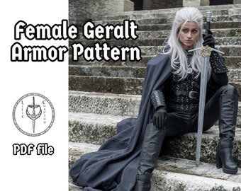 EVA Foam Armor Patterns - Female Cosplay Template PDF, DIY Armor Crafting