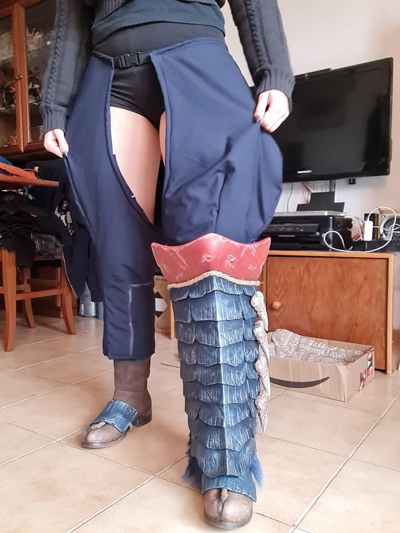 Patrón de espuma EVA para armadura femenina de Narga: tutorial en PDF y video para cosplay para fans de Hunter imagen 9