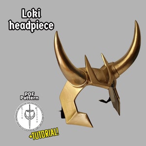 PDF Pattern EVA Foam Headpiece - DIY Cosplay Accessory with Video Tutorial