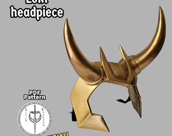 PDF Pattern EVA Foam Headpiece - DIY Cosplay Accessory with Video Tutorial