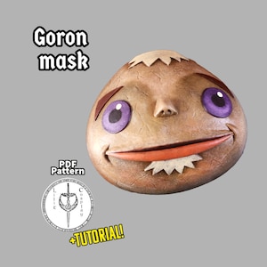 Goron Mask Inspired Pattern for EVA Foam - PDF Template with Video Tutorial