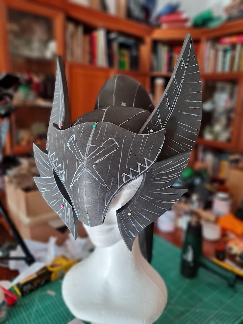 Patrón de espuma EVA para armadura femenina de Narga: tutorial en PDF y video para cosplay para fans de Hunter imagen 10