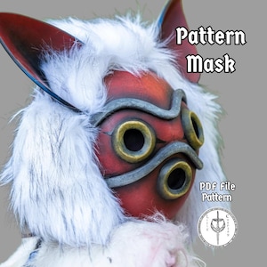 Pdf-patroon voor EVA-schuimmasker - Direct downloaden voor knutselen - Makkelijk te volgen instructies