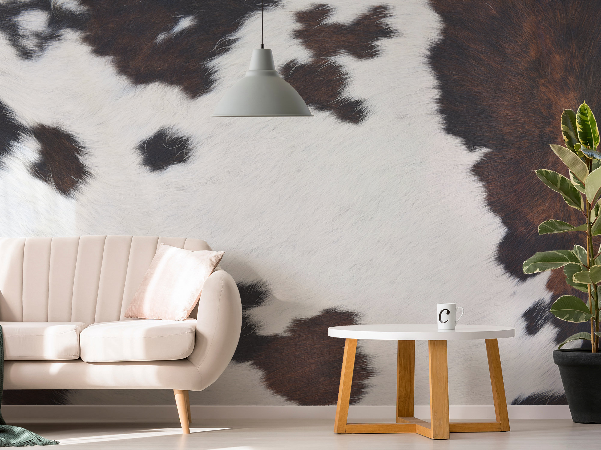 Cow Print Fabric, Wallpaper and Home Decor
