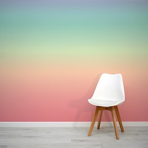 Rainbow Colour Gradient Glinda Wallpaper Mural - Removable Self-adhesive Wallpaper - Peel and Stick