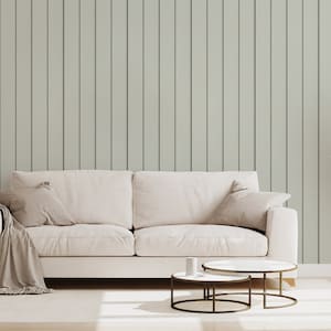 Green Vertical Wood Panel Slats Effect Timber Elegance Green Wallpaper Wallpaper Mural - Removable Self-adhesive Wallpaper - Peel and Stick