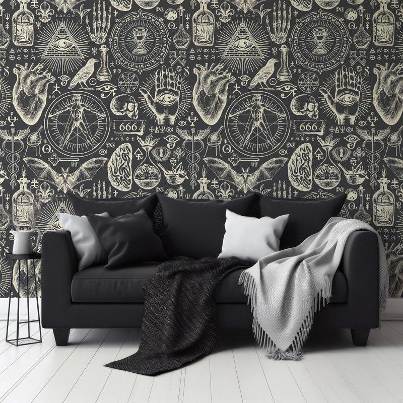 Gothic Wallpaper - Etsy UK
