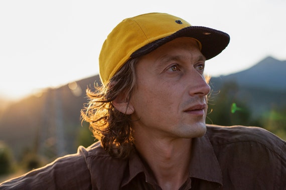 Handmade Cotton Canvas 5 Panel Cap: Short Brim Cycling Hat - Etsy
