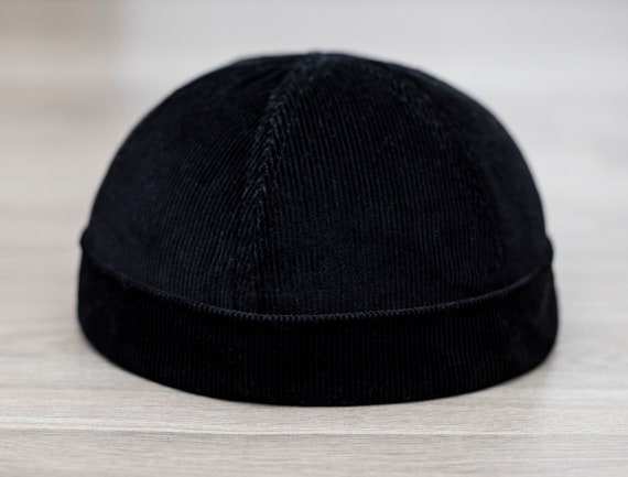 Handmade Docker Hat. Corduroy Brimless 