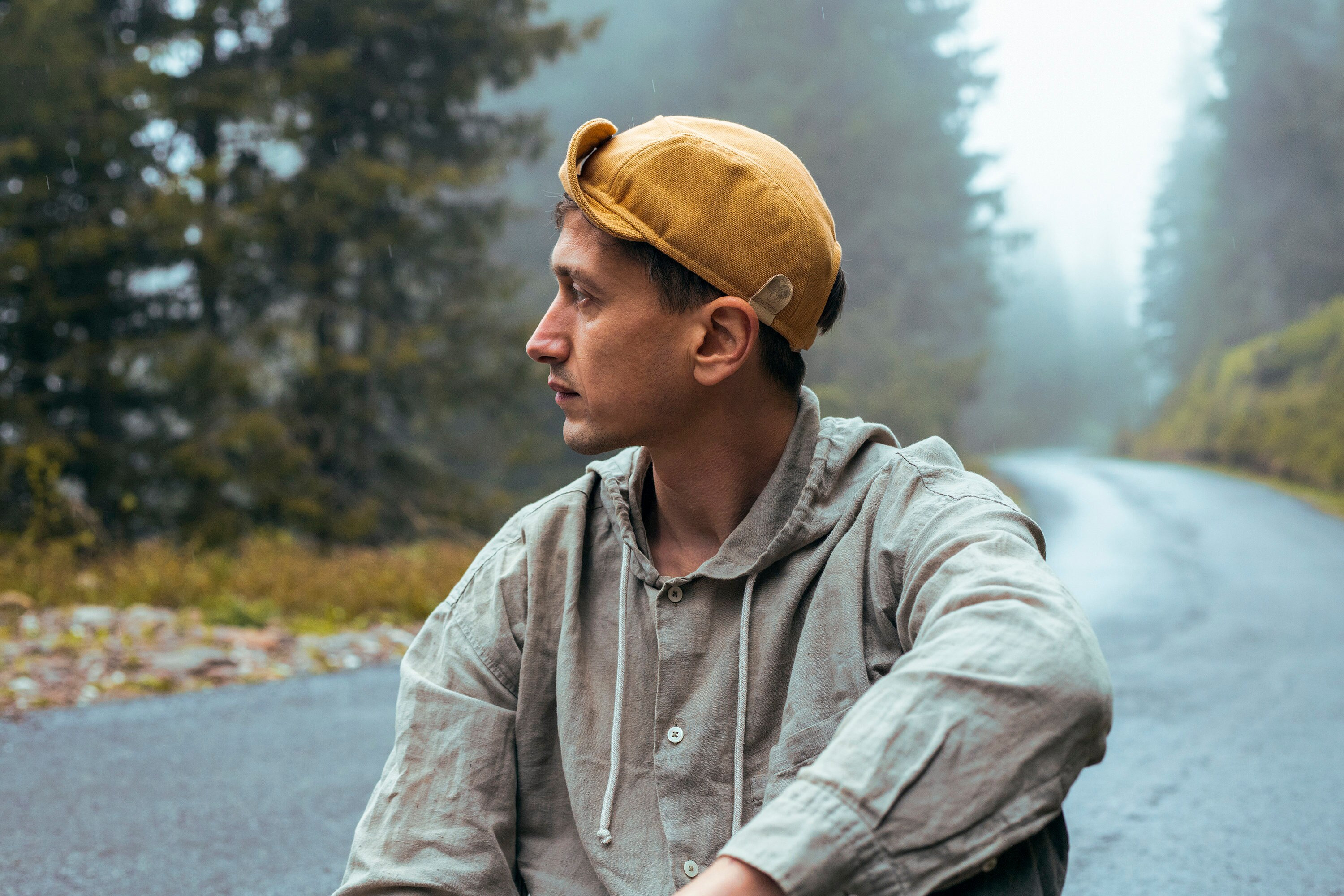 Five Panel Cap Cap With Short Brim Foldable Bill Hat Hot Mens Cap