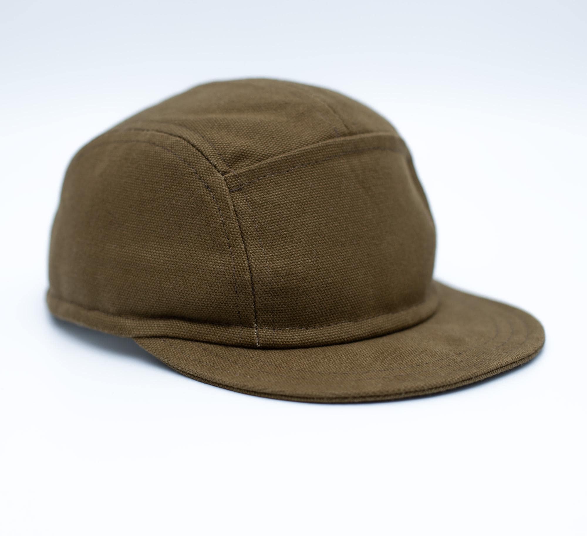 Handmade Cotton Canvas 5-Panel Cap: Unisex Camp Hat