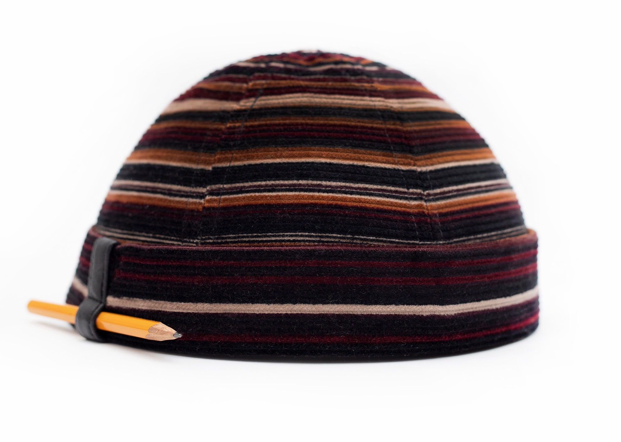 Handmade Corduroy Docker Hat With 