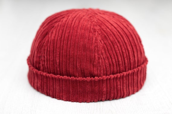 Handmade Docker Hat. Unisex Brimless 
