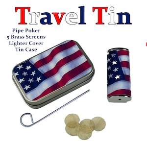USA Stach Tin-  Lighter Cover- Poker-Screens