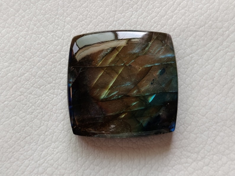 25X25X7 mm 51 CRT Amazing Multi Rare Flashy Fire Labradorite Gemstone Handmade Jewelry Making Stone Loose Cabochon