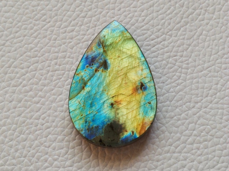 Pendant Jewelry Labradorite Stone 37X24X5 mm 39 Crt Amazing Full Flashy Fire Labradorite Gemstone Handmade Gemstone Labradorite Cabochon
