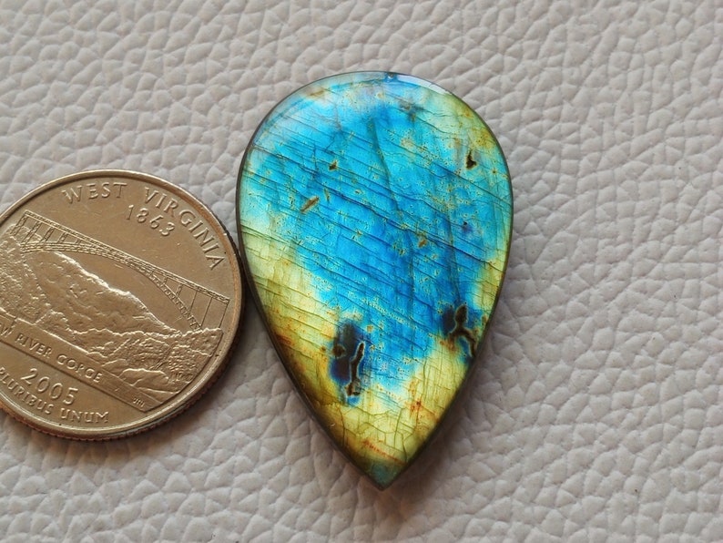 Pendant Jewelry Labradorite Stone 37X24X5 mm 39 Crt Amazing Full Flashy Fire Labradorite Gemstone Handmade Gemstone Labradorite Cabochon