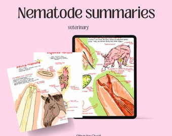 Veterinary parasitology nematode summaries