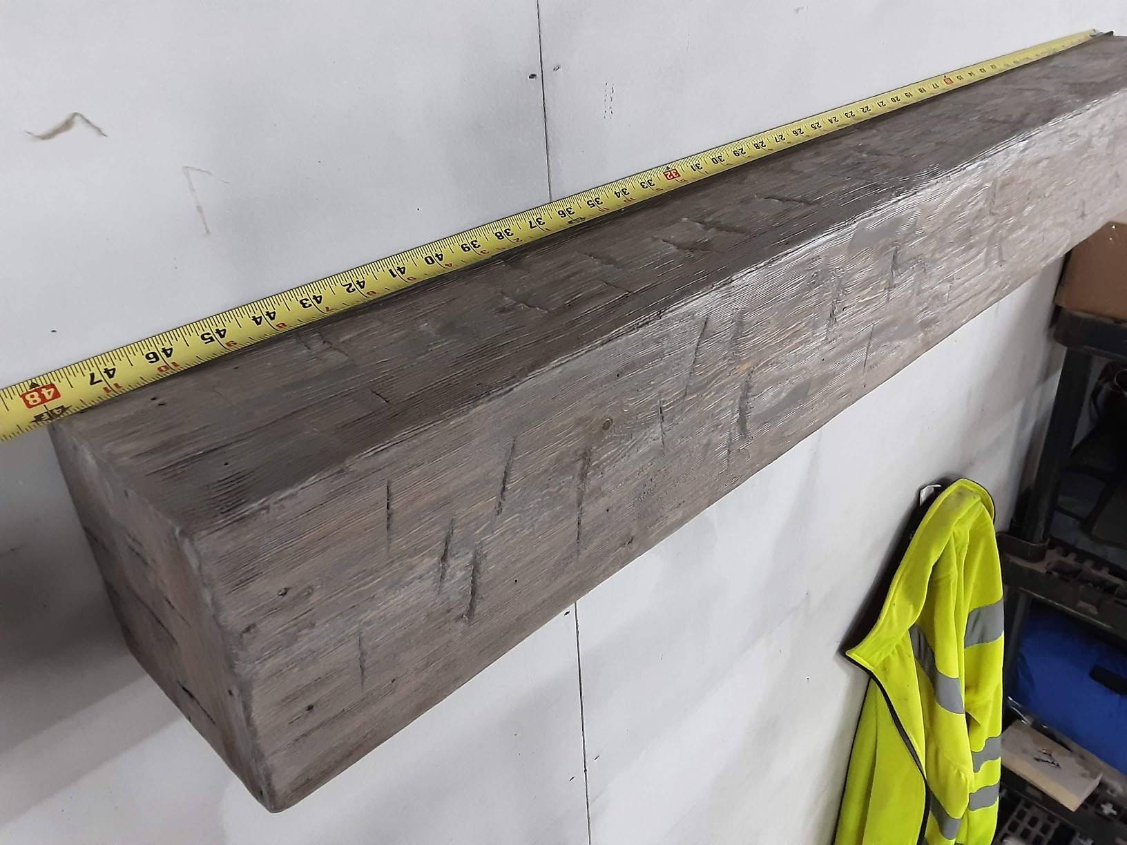 Floating Faux Beam Shelf French Cleat Rustic Farmhouse Etsy