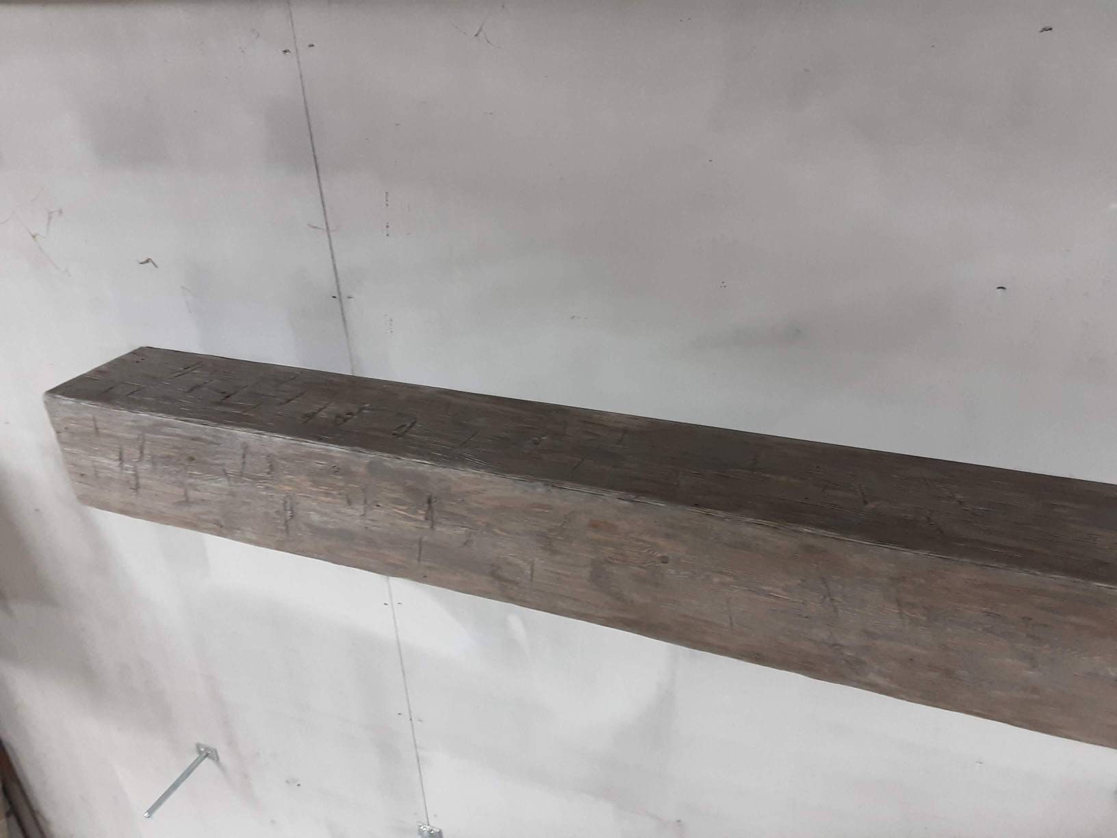 Floating Faux Beam Shelf French Cleat Rustic Farmhouse Etsy