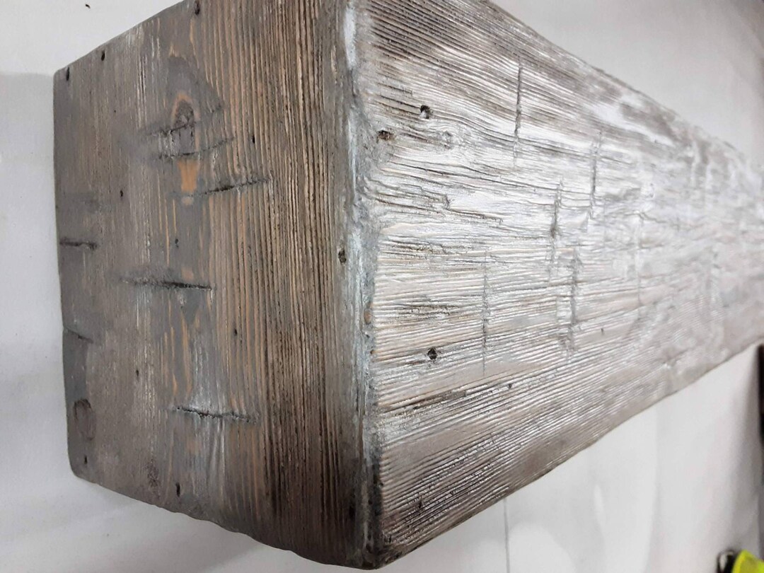 Floating Faux Beam Shelf French Cleat Rustic Farmhouse Etsy