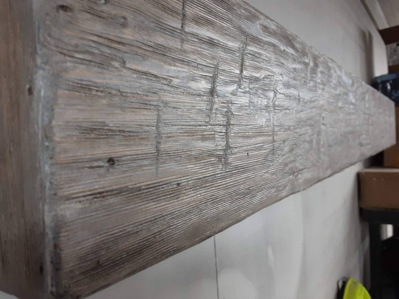 Floating Faux Beam Shelf French Cleat Rustic Farmhouse Etsy