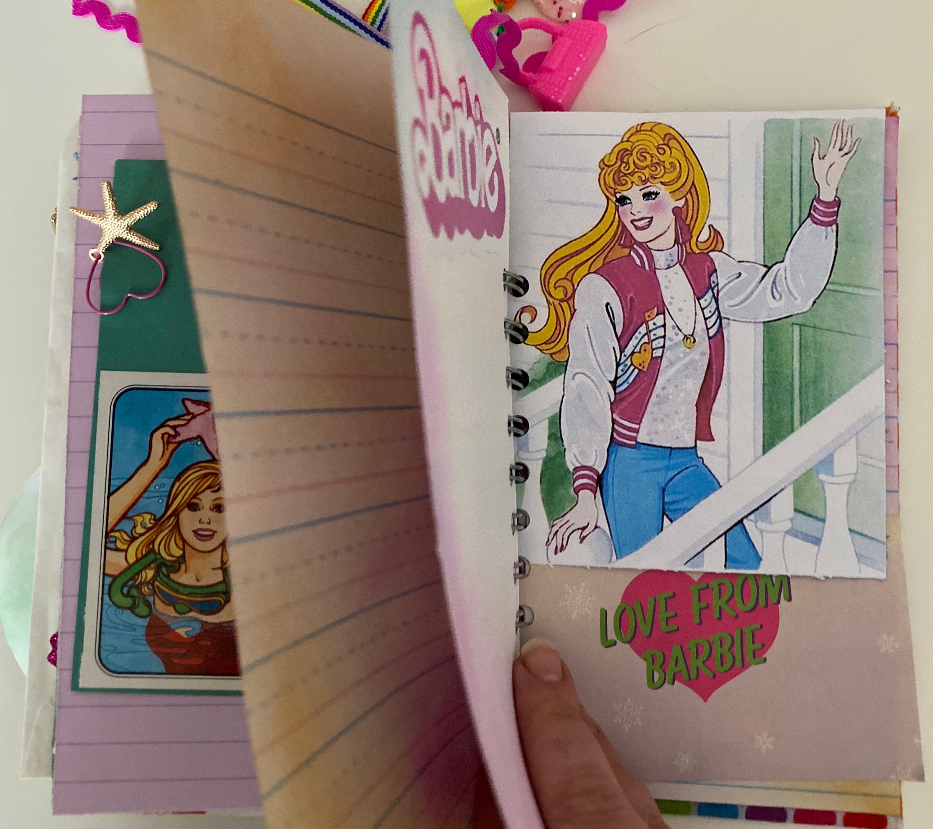 BARBIE Notebook Barbie Junk Journal More Than 90 Pages 45 Etsy