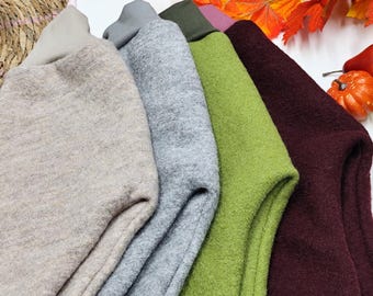 Walkhose aus  100 % Schurwolle , Wollwalkhose aus Walkoden für Baby– Mitwachshose Wollwalk Kinder - Walkloden Outdoor Hose personalisierbar