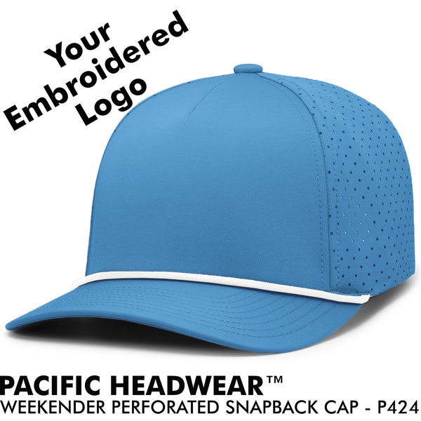 Embroidered Rope WEEKENDER Perforated CAP Golf Cap - Your Custom Apparel Swag Hat - Personalized - P424