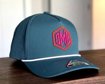 Rope WEEKENDER Perforated Golf Cap - Custom Apparel Swag Hat - Personalized - P424 - Blanks Available