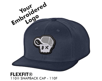 Flexfit 110® Snapback Cap / Personalized Custom Embroidered Baseball Cap / Yupoong