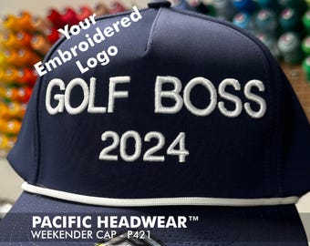 Embroidered Rope WEEKENDER CAP Golf Cap - Your Custom Apparel Swag Hat - Personalized - P421