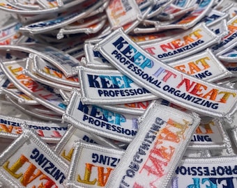 WHOLESALE Embroidered Patches 25/50/100/200 Pieces, Your Custom Design Logo Emblem Patch
