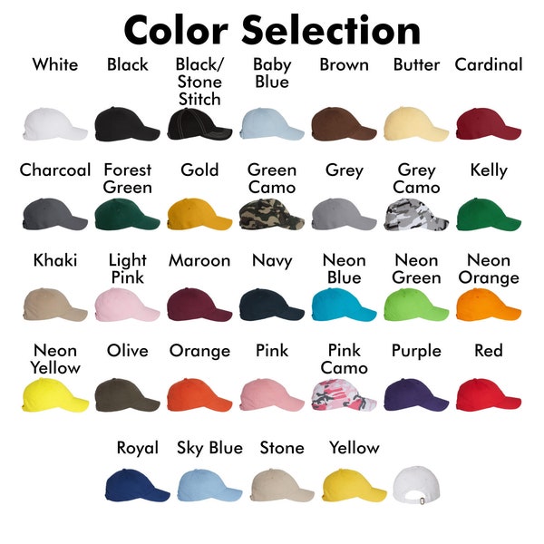 Embroidered Hats No Minimums Etsy